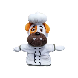 Aangepaste Pluche Figuur Speelgoed Storytelling Vinger Marionet Rekwisieten Voor Voor Voor-En Vroegschoolse Educatie Instellingen, Chef Hond Knuffels - Product Image 1