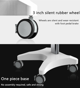 Hospital Mobile <strong>Computer</strong> Cart Medical Monitor Cart Telemedicine Terminals Height Adjustable <strong>Trolley</strong> - Product Image 5