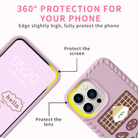 Coque de téléphone portable mignonne en EVA avec design à touches analogiques pour iPhone Xr Xs 11 12 13 14 15 16 Pro Max pour filles