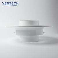 Diffuseur d'air rond en aluminium réglable pour plafond, diffuseur d'air HVAC pour système de ventilation