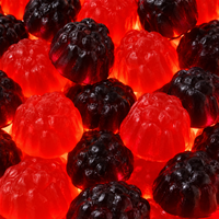 Bonbons gélifiés à la fraise et à la framboise, saveur fruitée, marque privée, fabricant de bonbons sucrés pour enfants