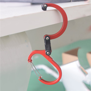 Mosquetones Tácticos para Exteriores de Aleación de Aluminio Tipo D con Hebilla de Liberación Rápida y Bloqueo, Herramientas de Supervivencia para Camping - Product Image 4
