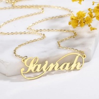 Collier personnalisé avec nom infini Yibao OEM/ODM, collier avec plaque nominative en acier inoxydable 18K, collier avec pendentif significatif pour elle