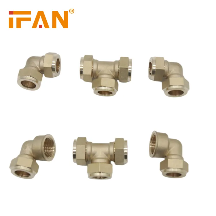 Ifan China Groothandel Y Tee 15Mm Gesmeed Sanitair Water Koperen Buisleidingen Elleboog Compressie Fitting