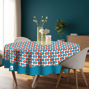 Modern Chic 60-Inch Cotton Printed Floral Patterned Oilproof Waterproof Customizable Dining Outdoor Banquets Home <b>Tablecloth</b> - Product Image 2