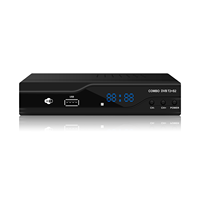 DVB-S2 combo original de décodeur dvbt2 satellite Full HD 1080P/DVB-T2 avec récepteur de télévision Combo de meilleure qualité