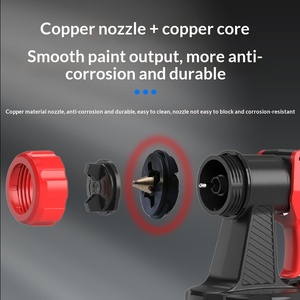 Pistolet à peinture électrique, alimenté par batterie au lithium, portatif, haute pression, automatique, usage domestique, capacité de 1200 ml, modèle JYZJ010 - Product Image 4