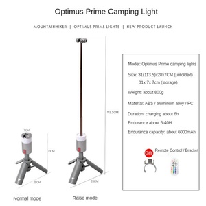 Lámpara de Camping Portátil Multifuncional con Soporte, Carga USB, Potente, con Control Remoto - Product Image 5