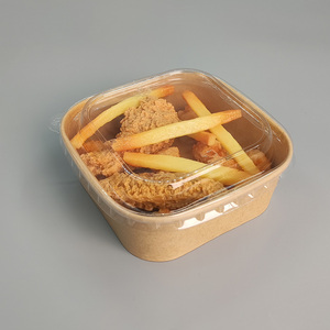 Phân hủy sinh học Kraft vuông Giấy hộp thực phẩm với nước dựa trên lớp phủ, tùy chỉnh in ấn sinh thái bao bì bán buôn thấp đặt hàng tối thiểu - Product Image 6