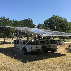 Abri de voiture <span class=keywords><strong>solaire</strong></span> en <span class=keywords><strong>aluminium</strong></span> avec système de montage pour le sol - Product Image 3
