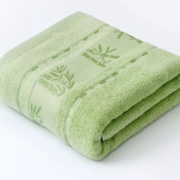 Promotional Gift 100% Cotton Embossed Jacquard Solid Color Heavyweight Customized Color Luxury Bath Towels