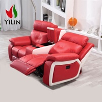 Sillón reclinable de 5 plazas moderno para sala de estar 123 sofás Manual de dibujo para el hogar portavasos MARCO DE Metal conjunto de sofá reclinable