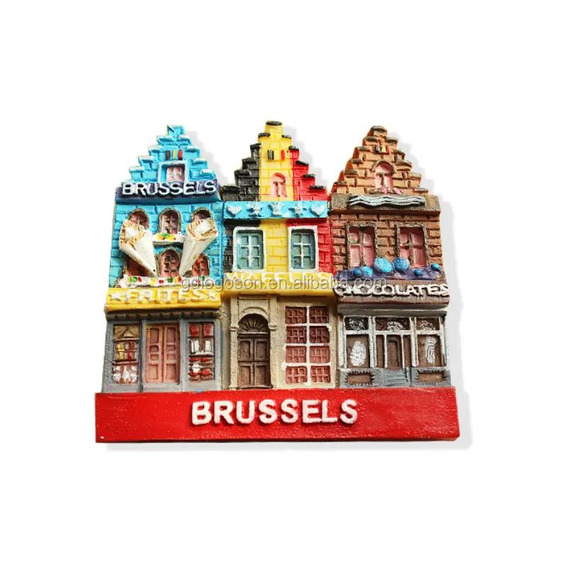 Presentes de viagem de chocolate bruxelas fritas, bélgica 3d, ímã de geladeira, lembrança da bélgica