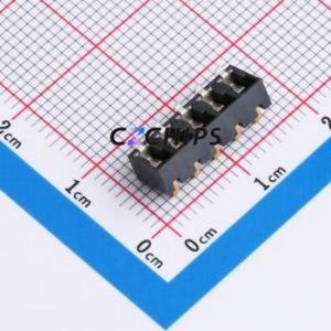 GT-BTP30005-0500B-015A Blade/Spring Contact Battery Connector SMD,P=3mm Connector Spring Contact Type 3mm 5P Horizontal Mount - Product Image 2