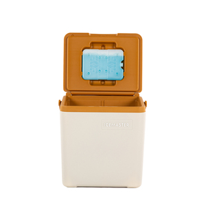ICEMASTER - Nevera Portátil Aislada de 14L, Cuadrada, con Portavasos, para Acampar al Aire Libre, Tapa Blanca y Naranja - Product Image 4