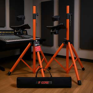 Soporte para Altavoces de 5 Niveles, Ajustable, de Metal, para Estudio de DJ, Par con Bolsa de Transporte - Product Image 2