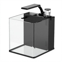 Système de filtration en verre pour aquarium carré, filtre silencieux pour la circulation de l'eau de l'aquarium, pour aquascape domestique
