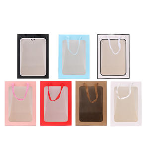 <span class=keywords><strong>Bolsa</strong></span> de Papel Kraft con Ventana Transparente, Bolsas de Papel de Lujo con su Propio Logotipo, Bolsas de Papel con su Propio Logotipo para Alimentos - Product Image 1