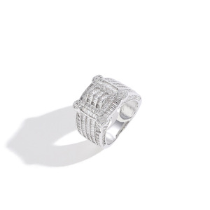 The New Micro-encrusted Zircon Three-dimensional <b>Large</b> <b>Ring</b> <b>Ring</b> Is Fashionable and Exaggerated Gold-plated - Product Image 4