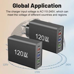 4Type-C + 3USB Multi-Interface Travel Fast Charging Mobile Phone Charger with QC3.0/PD2.0 20W Output - Product Image 2