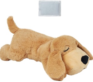 <b>Dog</b> <b>Heartbeat</b> Squeaky Plush Chewing <b>Toy</b> for Anxiety Relief and Calming Aid Cute Design - Product Image 1