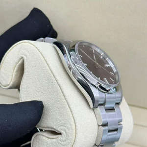 Reloj mecánico de hombre de alta gama, clásico, de esfera redonda, luminoso e impermeable, de acero inoxidable 904L, con movimiento 3032. - Product Image 4