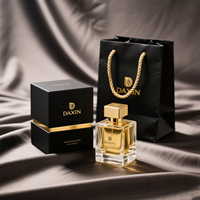 Vente en Gros Nouvelle Bouteille de Parfum Noire 30ml, Bouteilles Carrées pour Emballage de Parfum, Couleur Personnalisée, Logo Privé