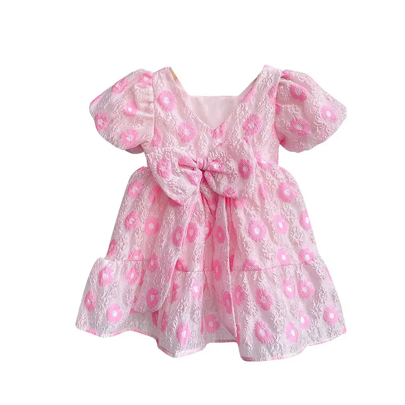 Sunny Baby Factory Wholesale Summer New Baby Girl Floral Fashion Dress