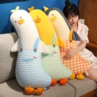 Almohada de Peluche Larga con Forma de Pato, Pingüino o Pollo, Suave y Bordada, Ideal para Sofá, Cama o Siesta