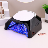 Lampe à ongles UV LED sans fil 86W, 42 perles LED, séchoir à ongles rechargeable avec capteur infrarouge et base amovible pour le durcissement du gel en salon