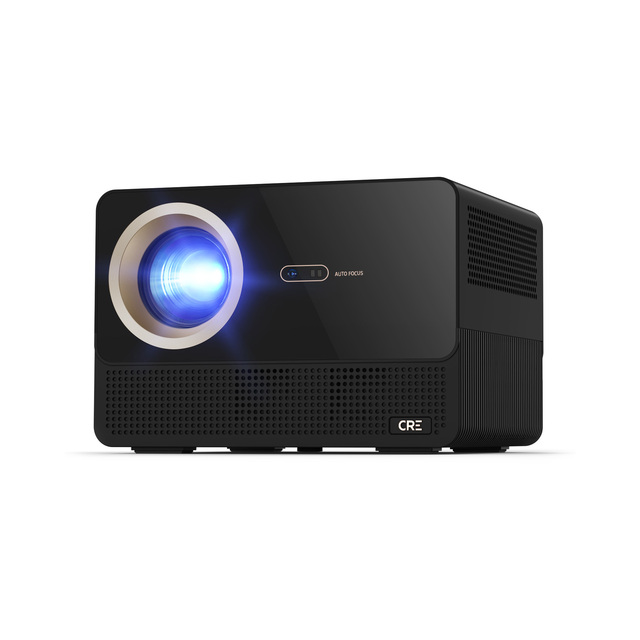 CRE 4K Android Portable Mini LCD Projector with 1080p Native Resolution 7000 Lumens LED Smart Wireless for Wi-Fi