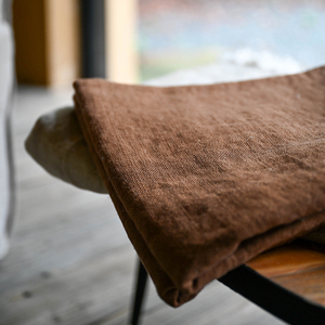 Manta de lino francés súper cómoda y bien diseñada con textura sutil - Product Image 4