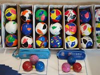 Ensemble de boules de pétanque en résine professionnelle