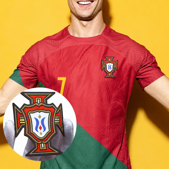 Custom 3D Silicone/Rubber Eco-Friendly Washable Badge Football Patch Soccer Jerseys Printed Logo Beads Luxury Sport Safety Pin