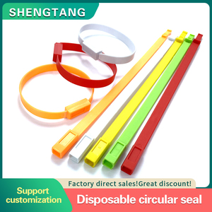 Precinto de Seguridad de Plástico para <span class=keywords><strong>Ropa</strong></span> con Logotipo, Número de Serie, Precintos de Seguridad Desechables de Plástico - Product Image 2