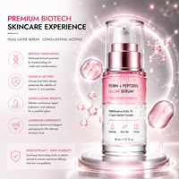 Sérum Éclat Réparateur Double Action PDRN Peptides à la Niacinamide et Acide Hyaluronique Hydratant et Raffermissant pour Peaux Sensibles
