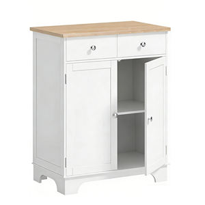 <span class=keywords><strong>Buffet</strong></span> avec rangements, armoire <span class=keywords><strong>de</strong></span> cuisine avec étagère réglable, 2 tiroirs et 2 portes, meuble <span class=keywords><strong>de</strong></span> bar à café - Product Image 2