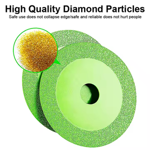 Disco diamantato da 115mm per taglio di vetro per seghe in marmo ceramica per brasatura di giada mola per smerigliatrice angolare strumenti rotanti - Product Image 6