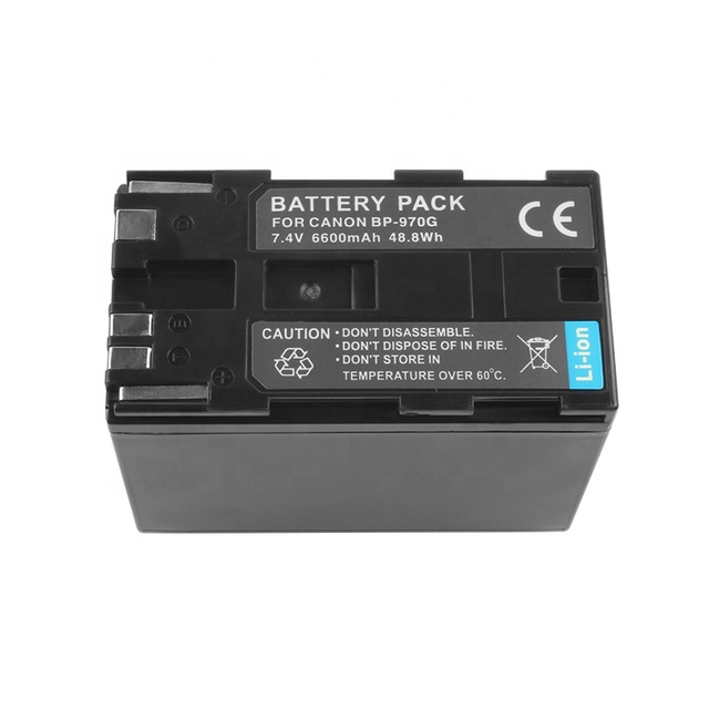 6600mAh Digital Camcorder Replacement Battery BP-970G BP950G for Canon EOS C100Mark II  C300 PL C500