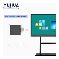 YUHUA OPS PC Intel de 14.ª Generación Core I3/I5/I7 de 12 Núcleos, GTX 1050, 4 USB 3.0/2 USB, RAM DDR4, Nueva Pantalla Plana Interactiva, WiFi 5, SSD