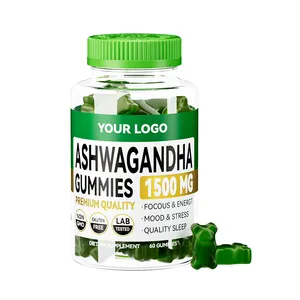 Kẹo Dẻo Ashwagandha Chống Oxy Hóa Hương Vị Thuần Chay Hữu Cơ Bổ Sung Thực Phẩm Không Đường Vitafusion Ashwagandha Cho Nam