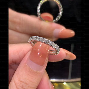 Anillo de Diamante Cultivado en Laboratorio de 1.29ct - Banda de Aniversario de Oro Blanco de 14K/18K (Joyería Ética Certificada por IGI) - Product Image 3