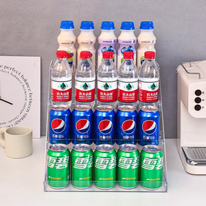 Multi Functional Beverage Display <b>Rack</b> 5 Tier Plastic Desktop Storage Shelf For <b>Drinks</b> Snacks Milk Tea Convenience Store Use - Product Image 3