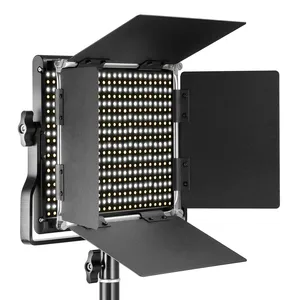 Neewer 3200-5600K US/EU Plug Dimmable Bi-color 660 LED U Bracket Barndoor Video Light CRI 95for Studio/YouTube/Photography/Video