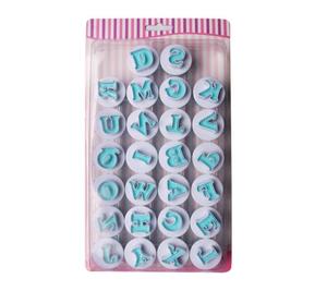Molde de repostería para hornear, cortador de Fondant de galletas con alfabeto superior y inferior y números de 0 a 9, herramientas de decoración de pasteles y magdalenas - Product Image 1