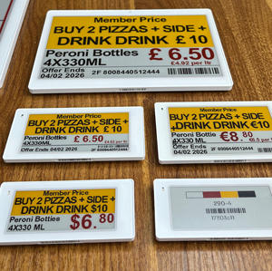 นวัตกรรมใหม่ ป้ายราคาอิเล็กทรอนิกส์แบบดิจิทัลอัจฉริยะ ขนาด 7.5 นิ้ว ความถี่ 2.4 กิกะเฮิรตซ์ สำหรับร้านขายผักผลไม้ ระบบ EAS ในร้านค้าปลีก - Product Image 6