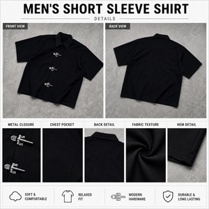 <span class=keywords><strong>Camicia</strong></span> da <span class=keywords><strong>uomo</strong></span> OEM con borchie a cuore nera, in puro <span class=keywords><strong>lino</strong></span> Oxford, a maniche corte, con bottoni, casual, in cotone, a maniche corte, da <span class=keywords><strong>uomo</strong></span> - Product Image 3