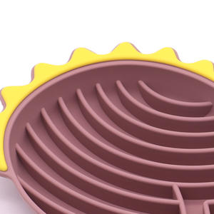 Hot-selling Practical new design cute <b>slow</b> food bowl simp bowl strong suction base silicone pet <b>dog</b> cat <b>slow</b> <b>feeder</b> - Product Image 3