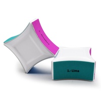Lime à ongles double face en EVA en forme de losange pour manucure à domicile, vente en gros