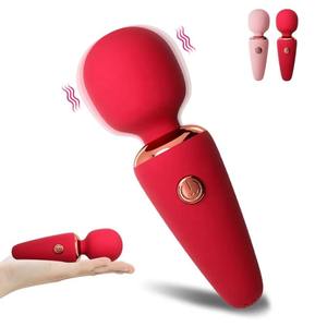 เครื่องนวดสั่นแบบแท่งขนาดเล็ก กำลังแรง ชาร์จไฟได้ ผลิตจากซิลิโคน สำหรับผู้หญิง กระตุ้นด้วยการสั่นไฟฟ้า ของเล่นทางเพศ - Product Image 2